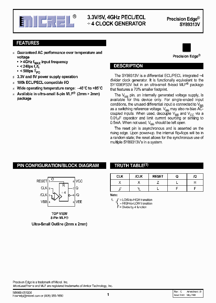 SY89313VMITR_754205.PDF Datasheet
