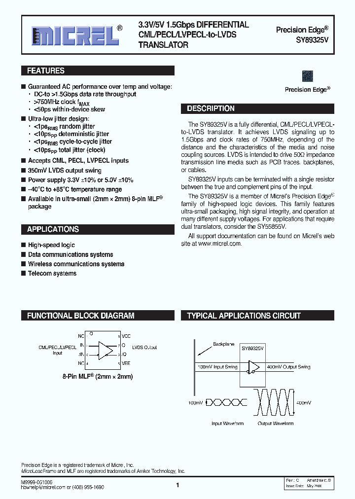 SY89325V_716127.PDF Datasheet