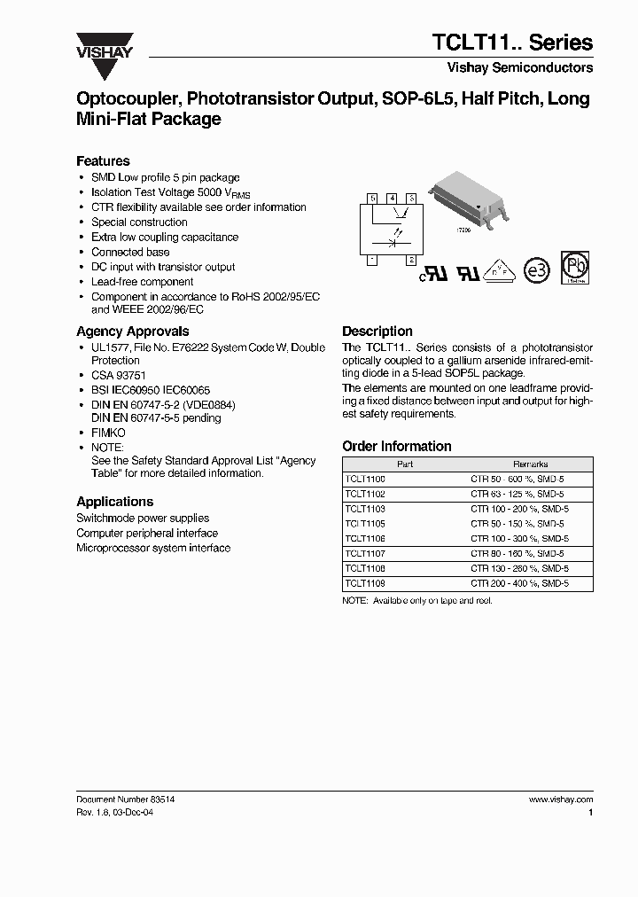TCLT1109_28412.PDF Datasheet