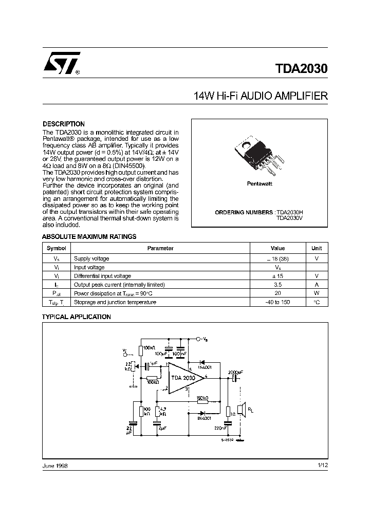 TDA203098_745620.PDF Datasheet