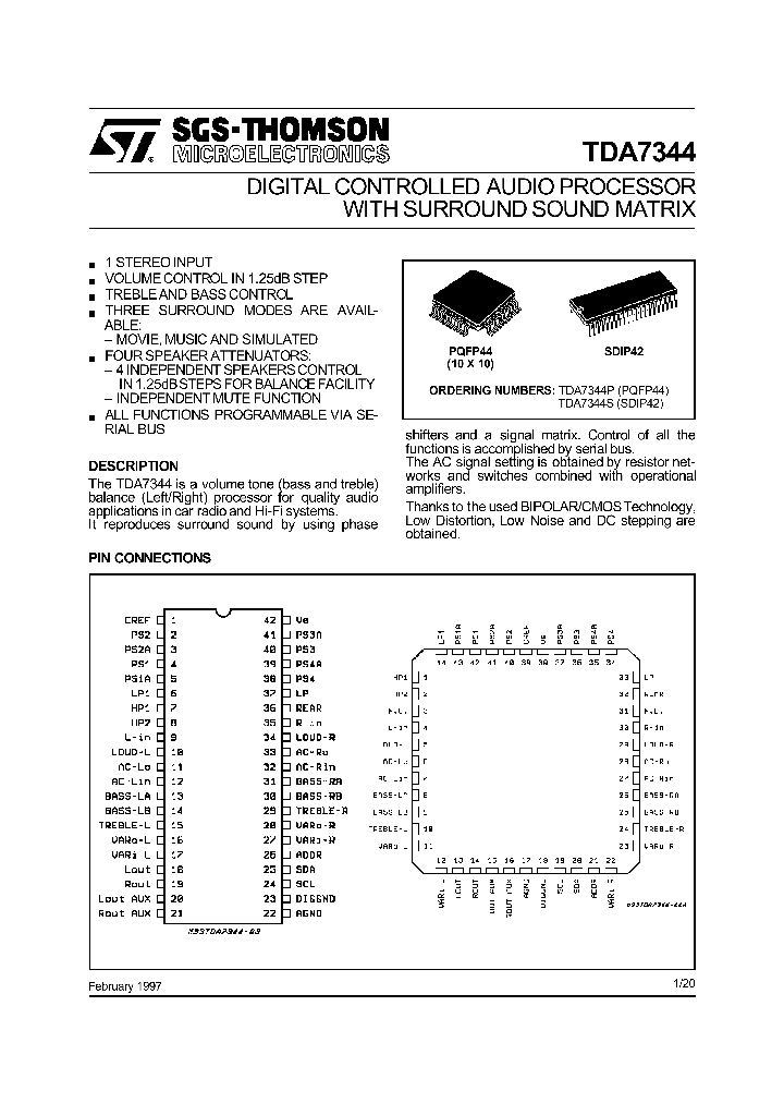 TDA7344S_568722.PDF Datasheet