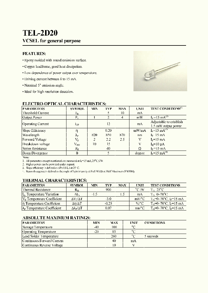 TEL-2D20_618872.PDF Datasheet