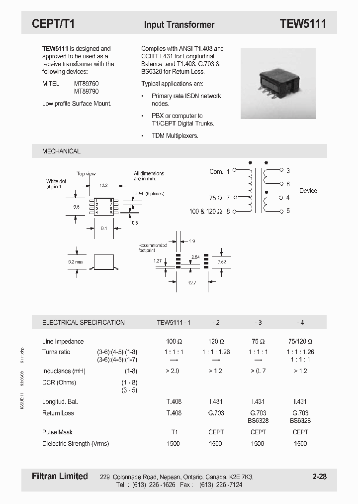TEW5111_725897.PDF Datasheet