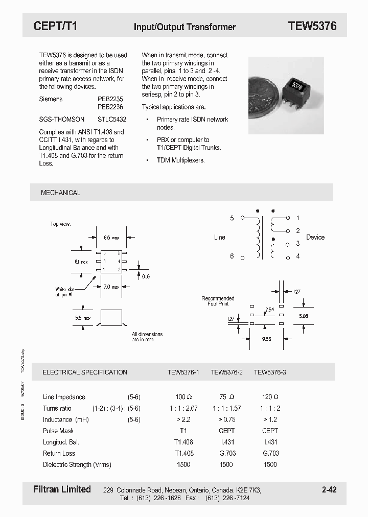 TEW5376_726456.PDF Datasheet