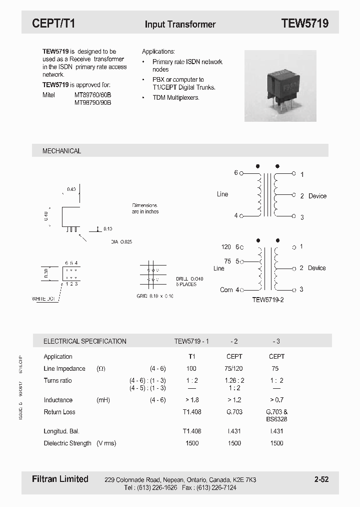 TEW5719_726592.PDF Datasheet