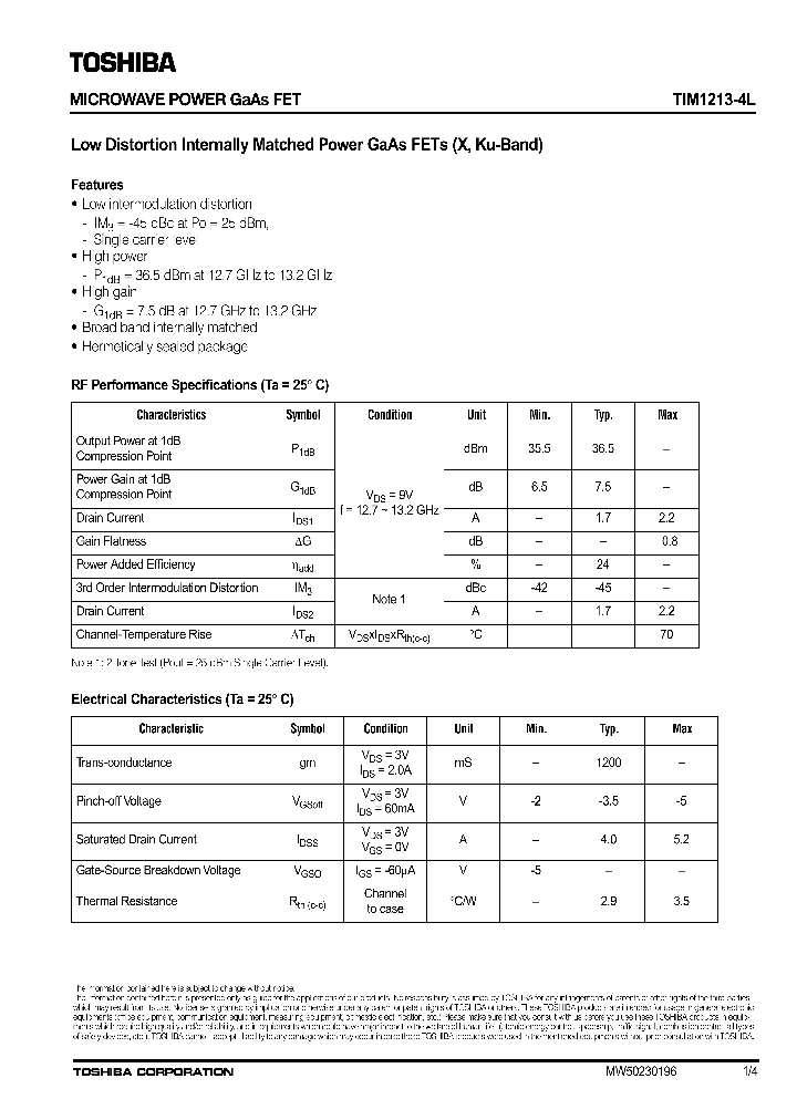 TIM1213-4L_805279.PDF Datasheet