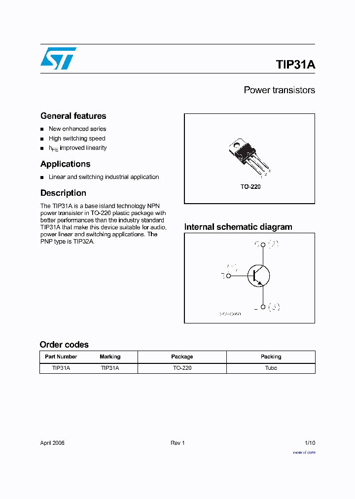 TIP31A06_740838.PDF Datasheet