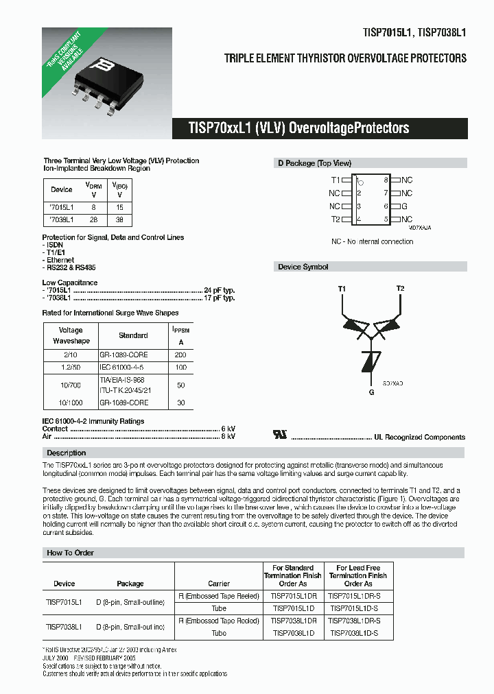 TISP7015L1DR-S_697079.PDF Datasheet