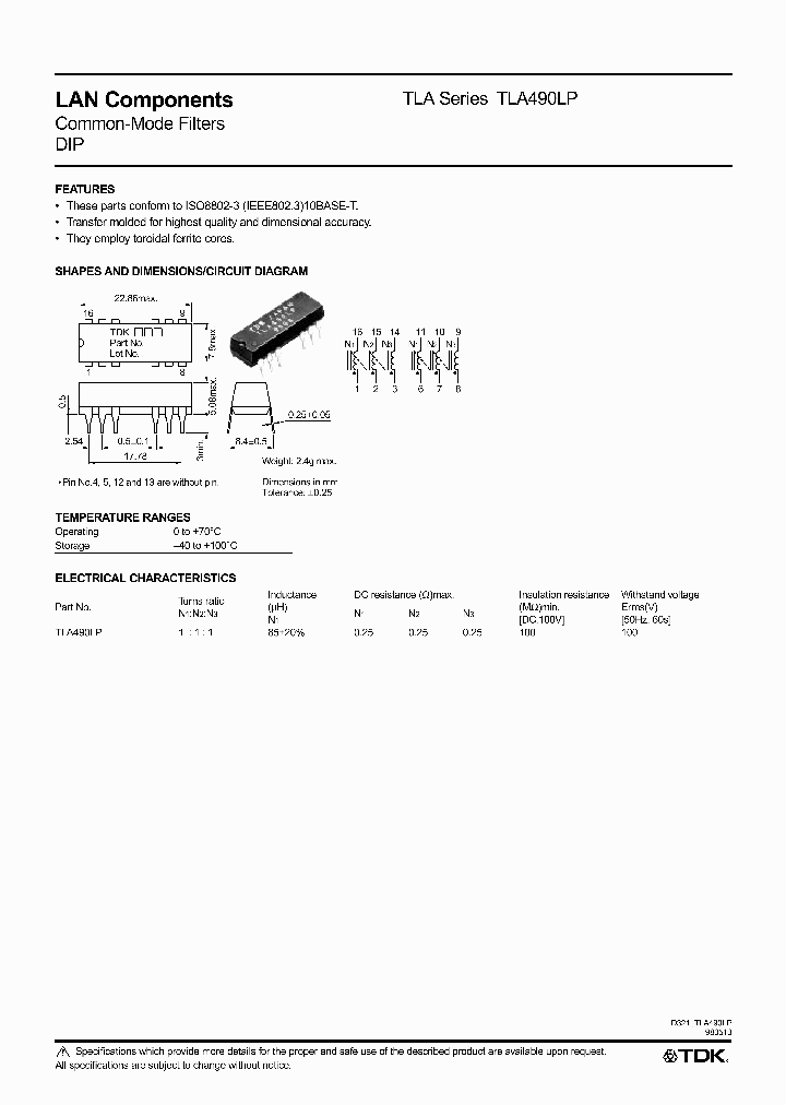 TLA490LP_635229.PDF Datasheet