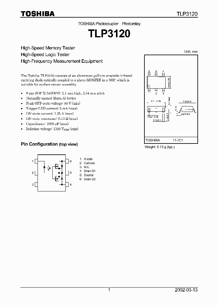 TLP3120_743380.PDF Datasheet