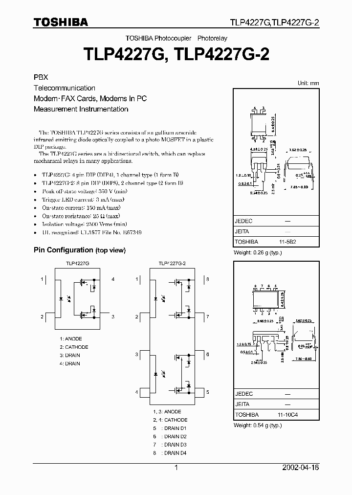 TLP4227G-2_605097.PDF Datasheet