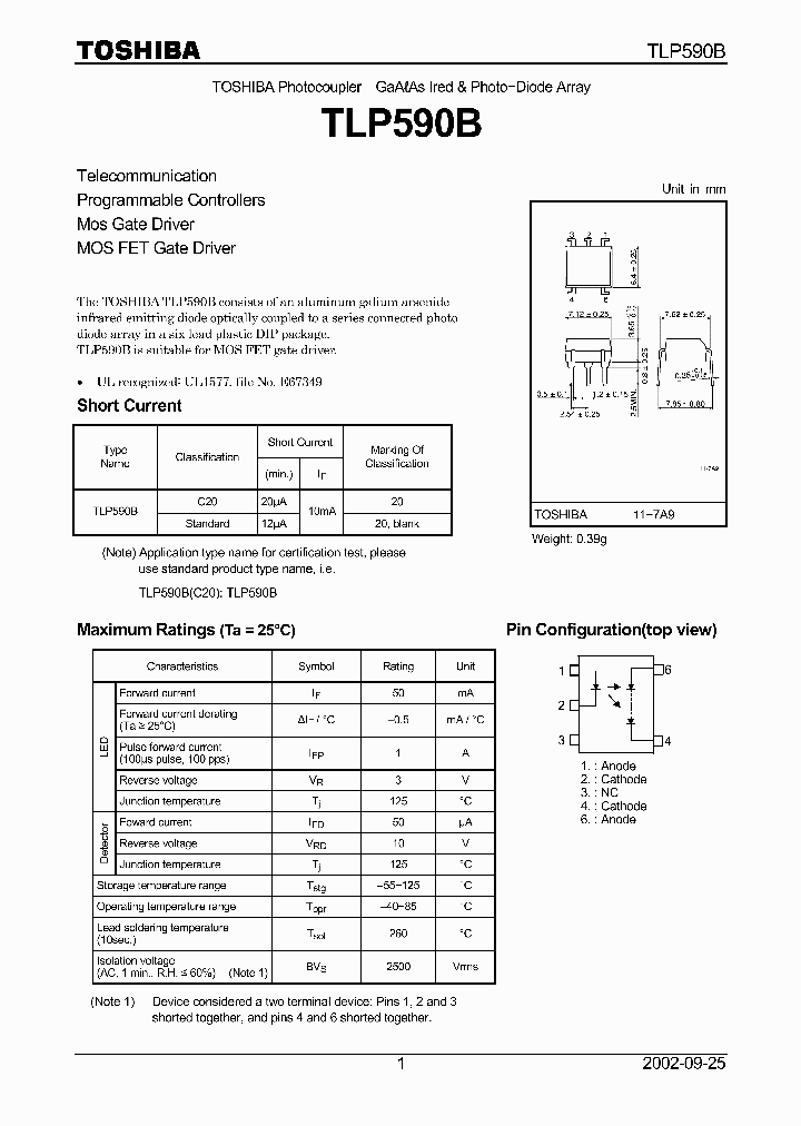 TLP590B_437428.PDF Datasheet