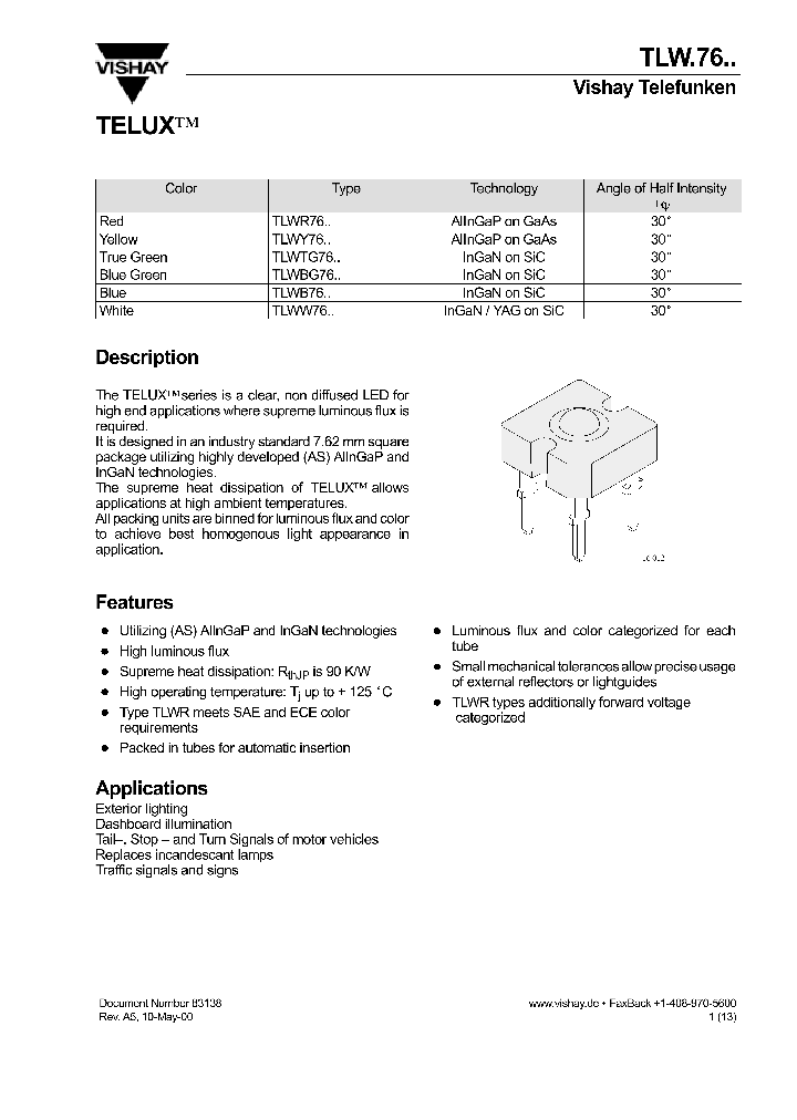 TLWBG7600_149534.PDF Datasheet