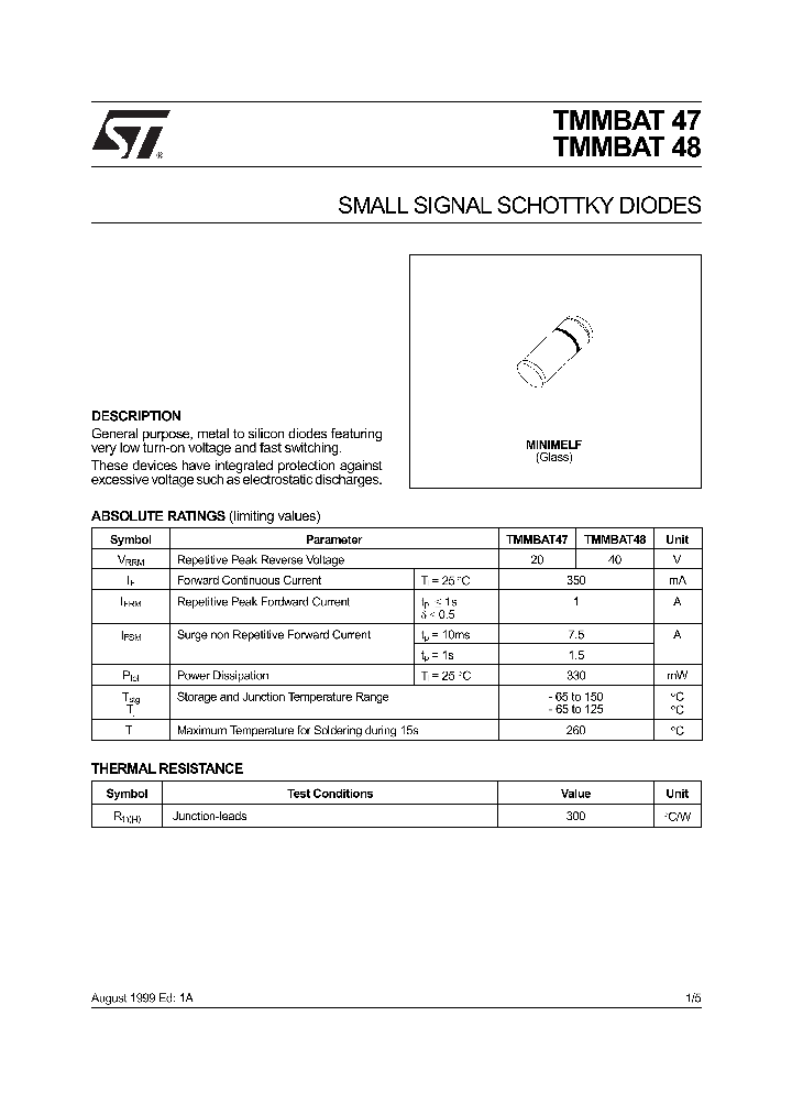 TMMBAT47_39687.PDF Datasheet