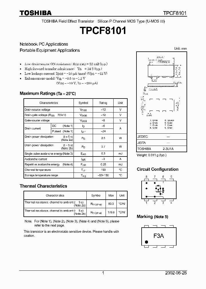 TPCF8101_581078.PDF Datasheet