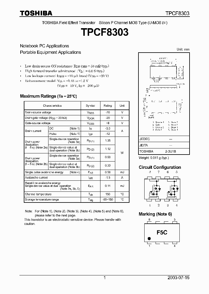 TPCF8303_715363.PDF Datasheet