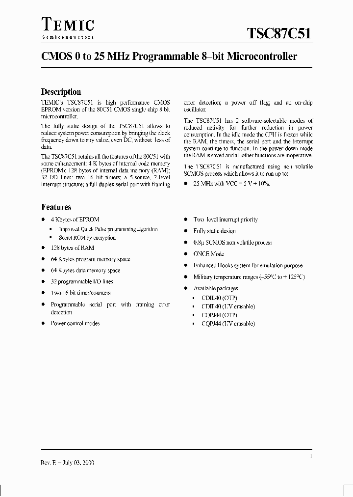 TSC87C51-25MI883_718031.PDF Datasheet