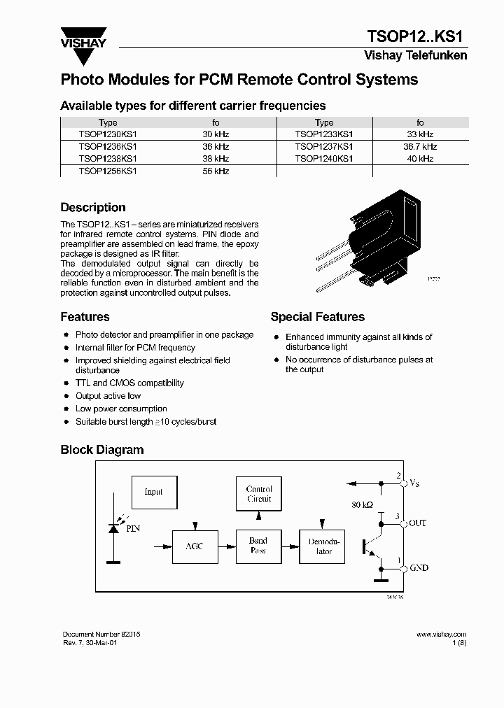 TSOP1256KS1_724143.PDF Datasheet