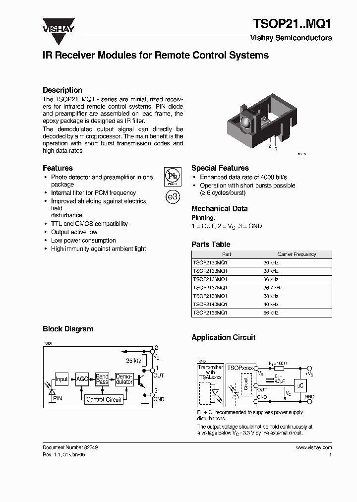 TSOP21_396383.PDF Datasheet