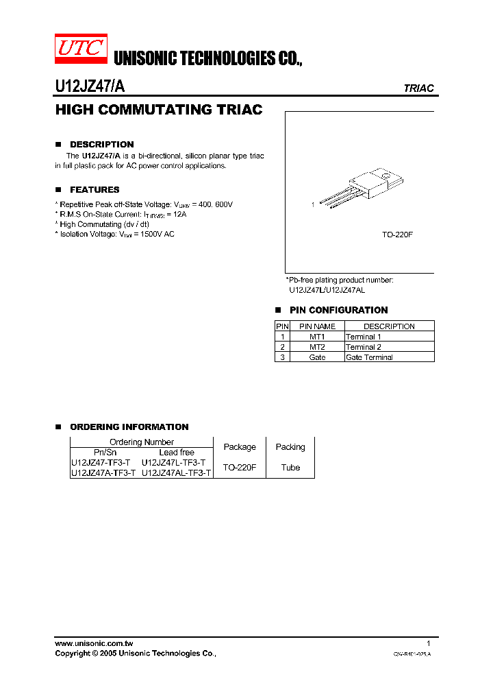 U12JZ47-TF3-T_750805.PDF Datasheet