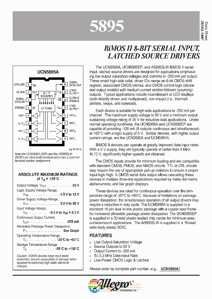 UCN5895_60187.PDF Datasheet
