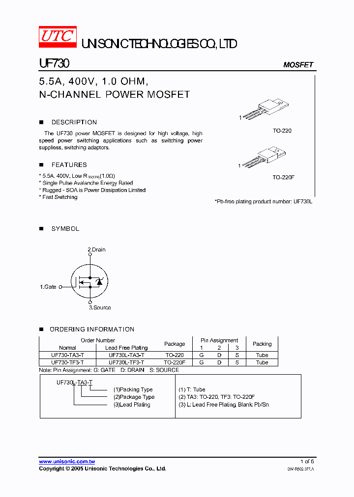 UF730L-TF3-T_746479.PDF Datasheet