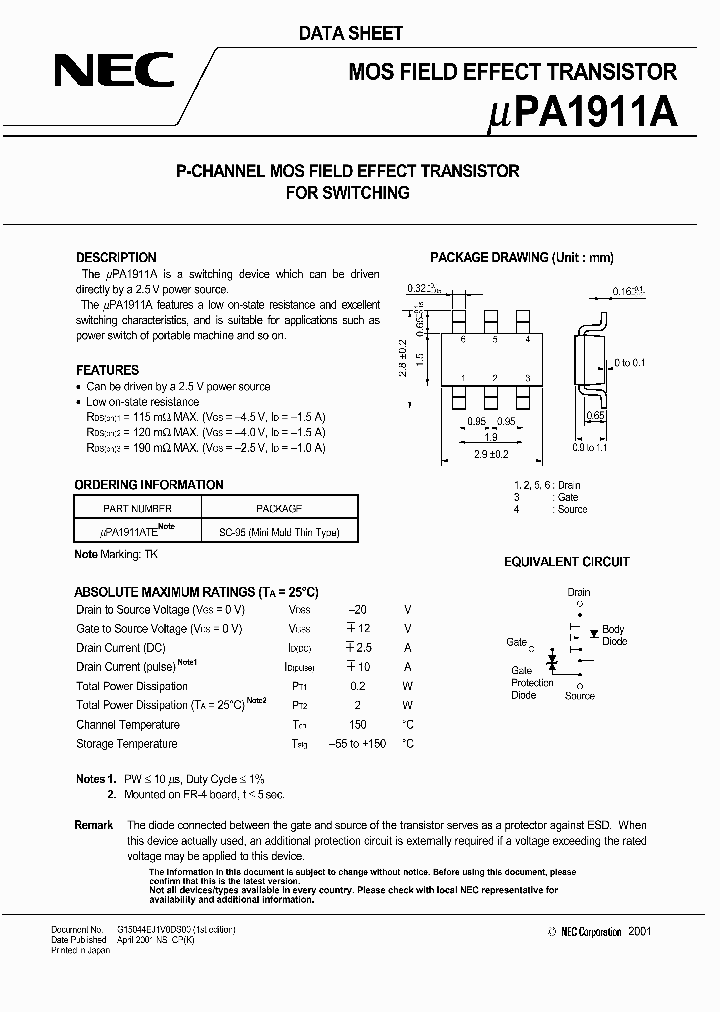 UPA1911ATE_751897.PDF Datasheet