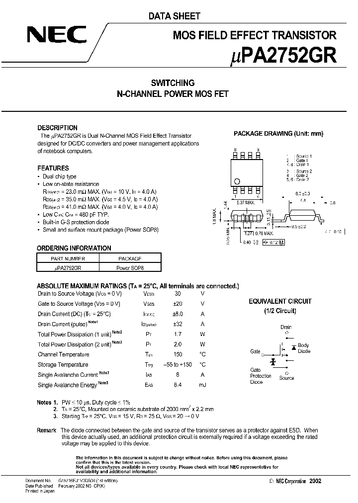 UPA2752GR_593403.PDF Datasheet