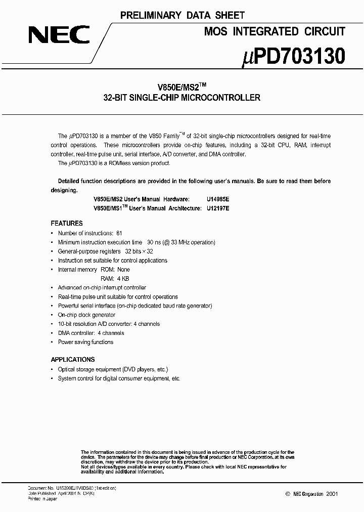 UPD703130GC-8EU_663564.PDF Datasheet