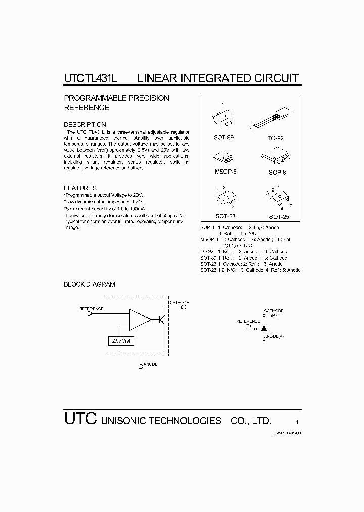 UTCTL431L_612612.PDF Datasheet