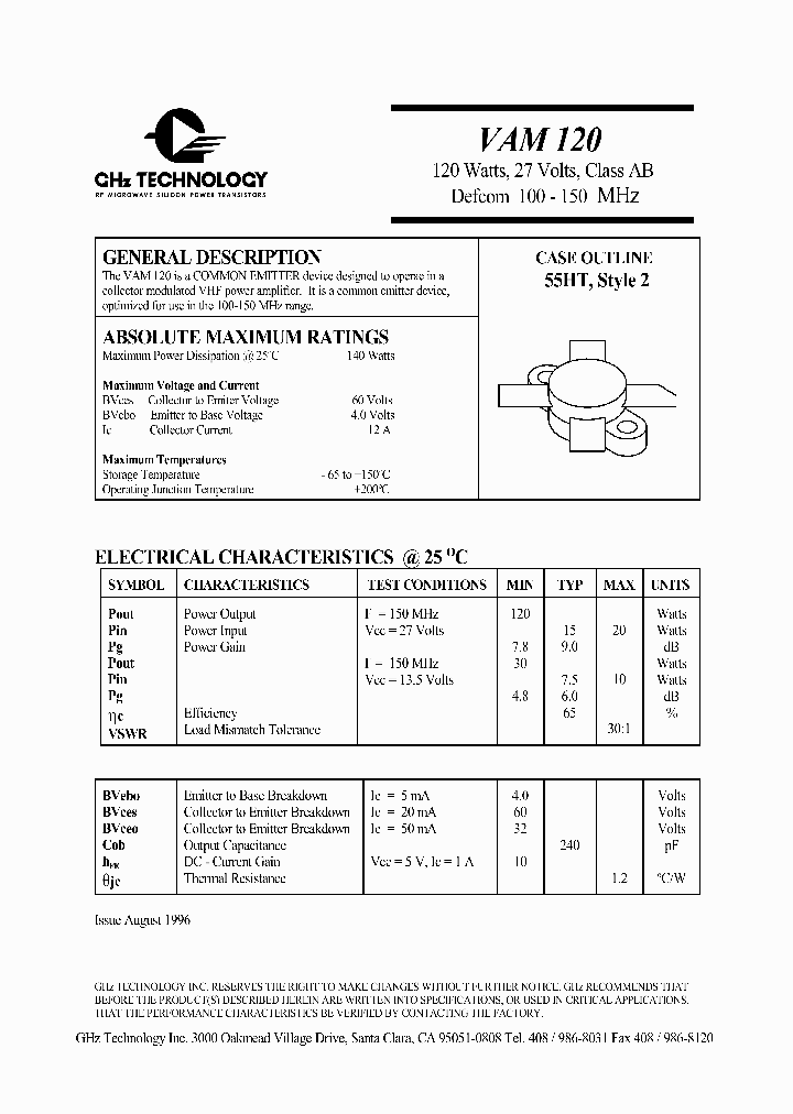 VAM120_649649.PDF Datasheet