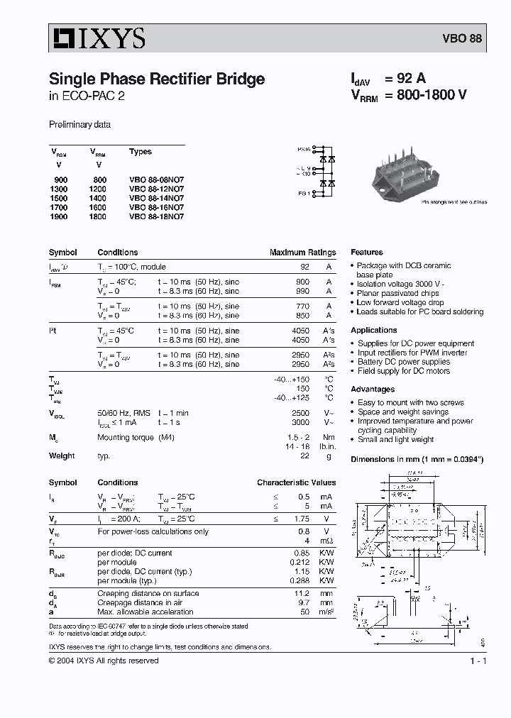 VBO88_621833.PDF Datasheet