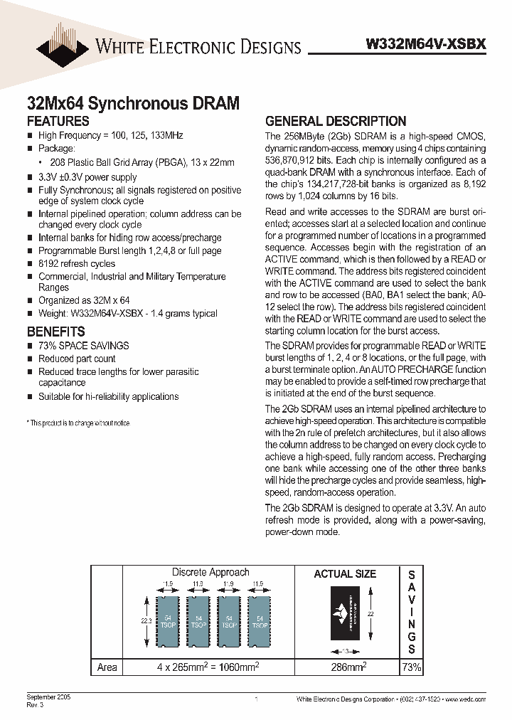 W332M64V-133SBC_652558.PDF Datasheet