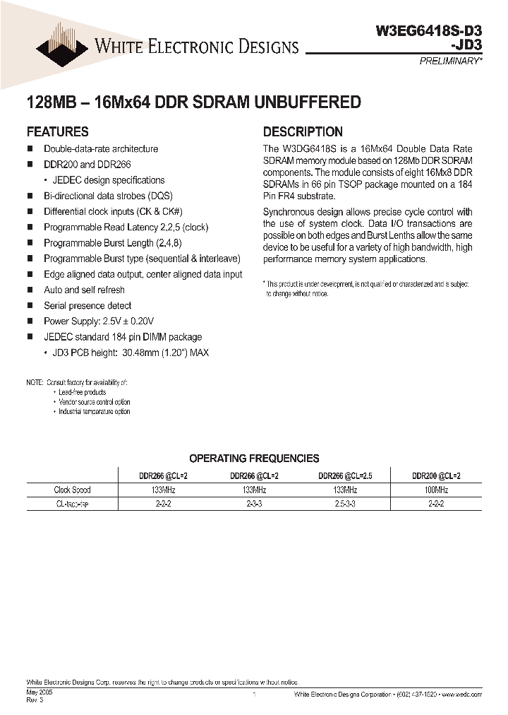 W3EG6432S262D3_652842.PDF Datasheet