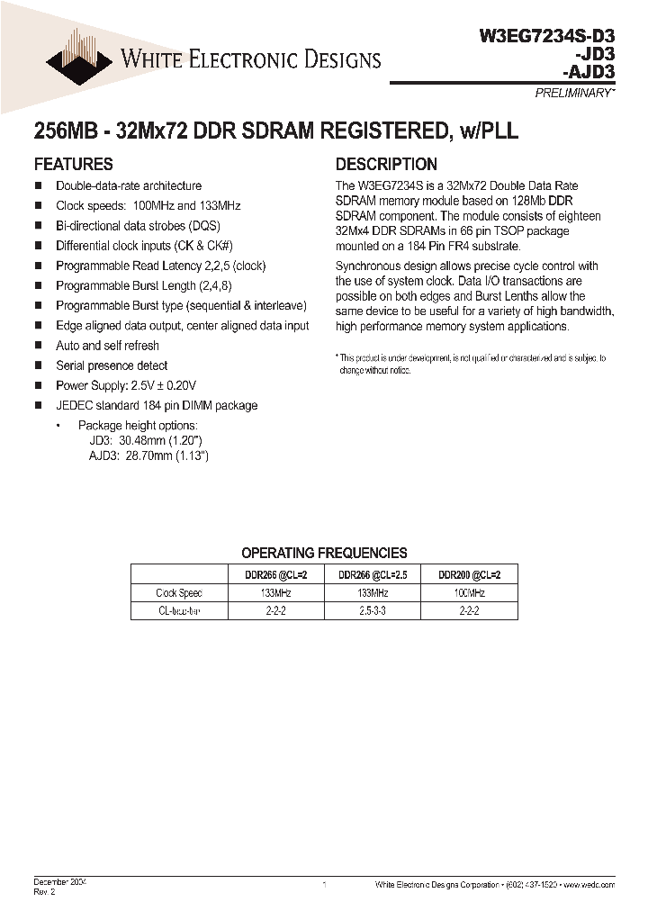 W3EG7234S262D3_652743.PDF Datasheet