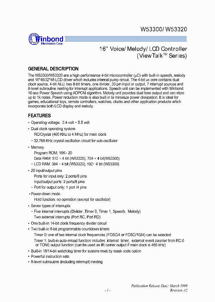 W53320_694878.PDF Datasheet