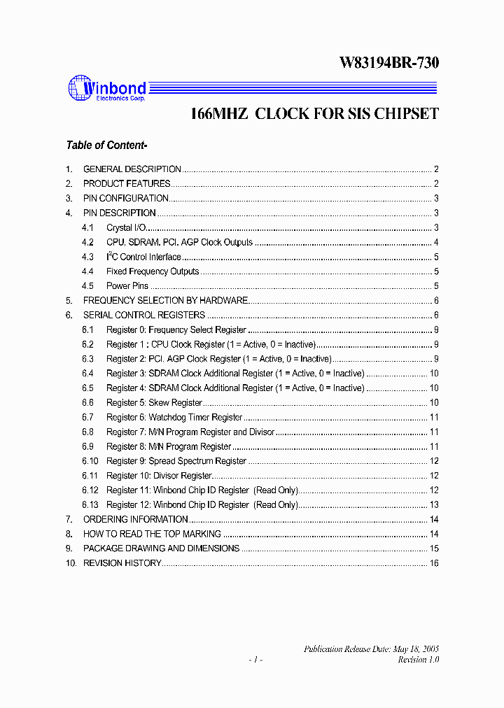 W83194BR-73005_583955.PDF Datasheet