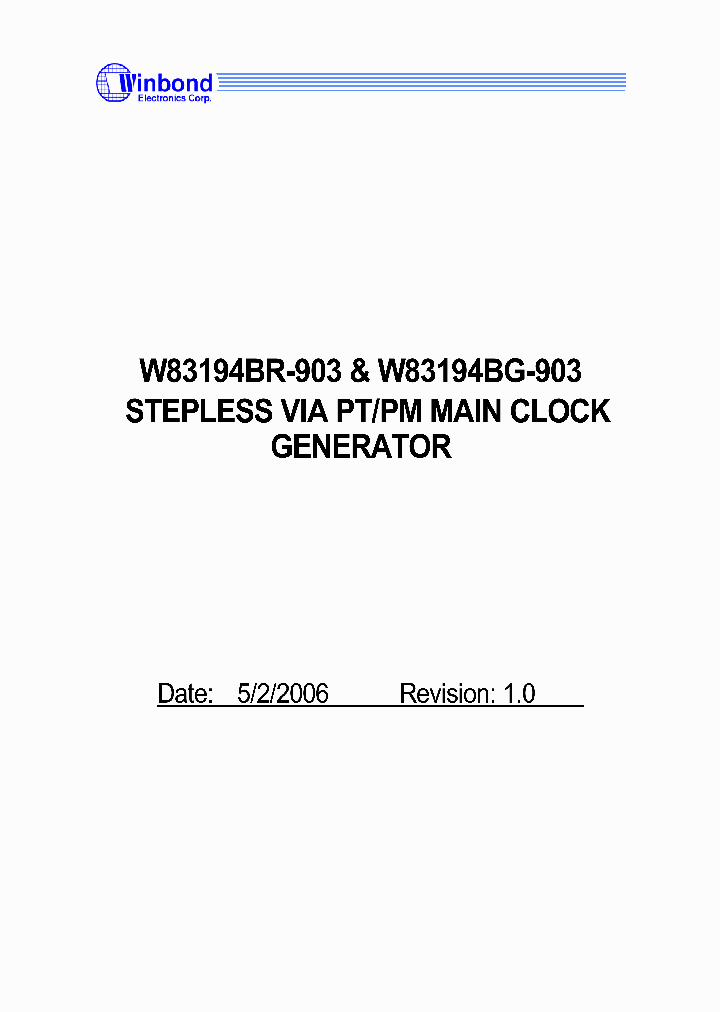 W83194BR-90306_583957.PDF Datasheet