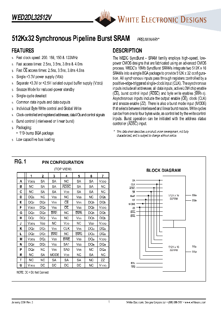 WED2DL32512V38BC_688977.PDF Datasheet