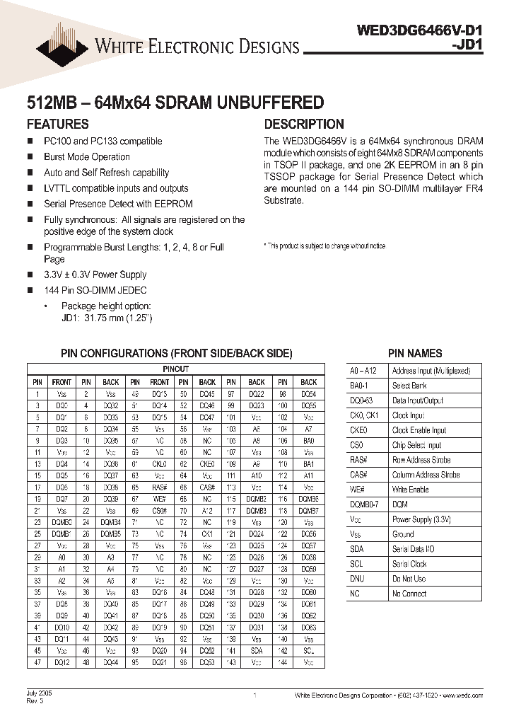 WED3DG6466V75D1_652322.PDF Datasheet
