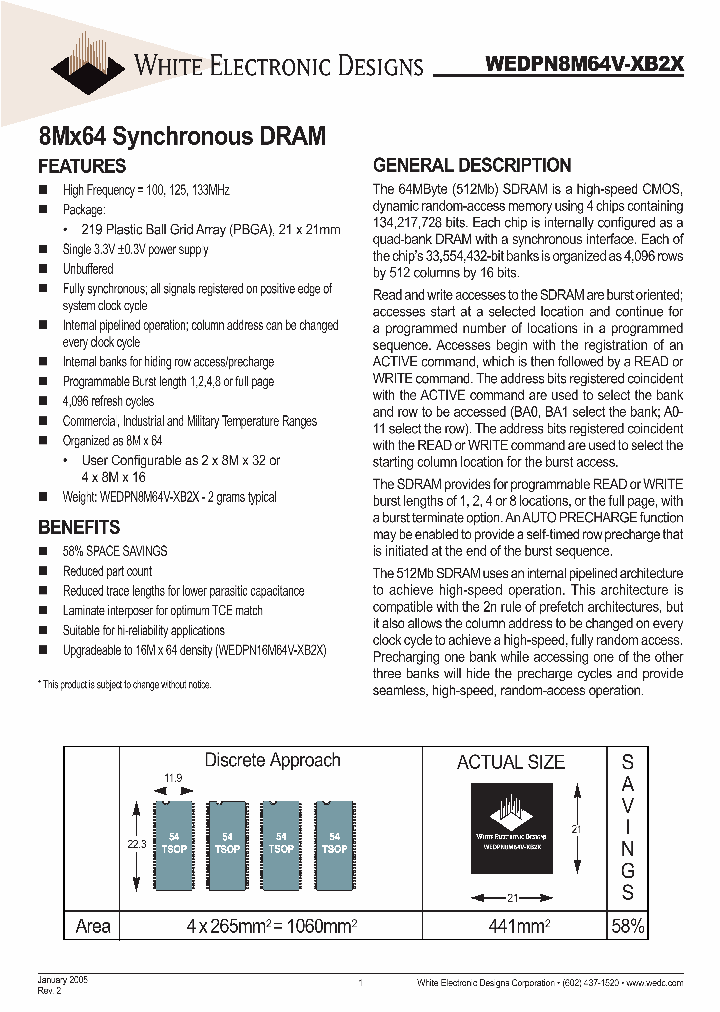 WEDPN8M64V-100B2C_652171.PDF Datasheet