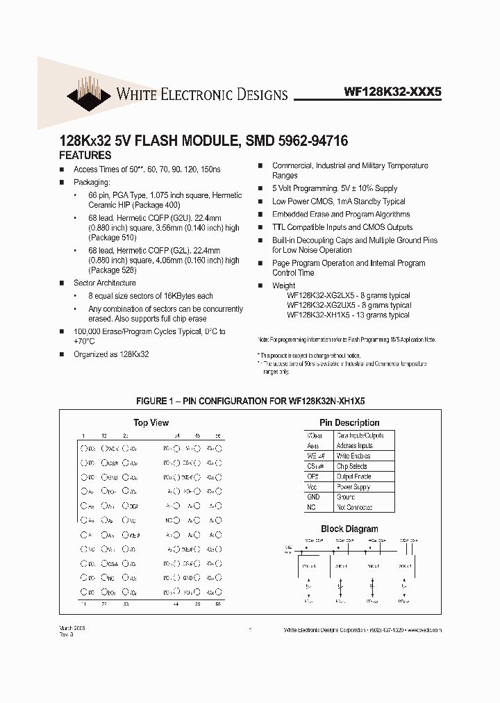 WF128K32N-050G2LC5_484478.PDF Datasheet