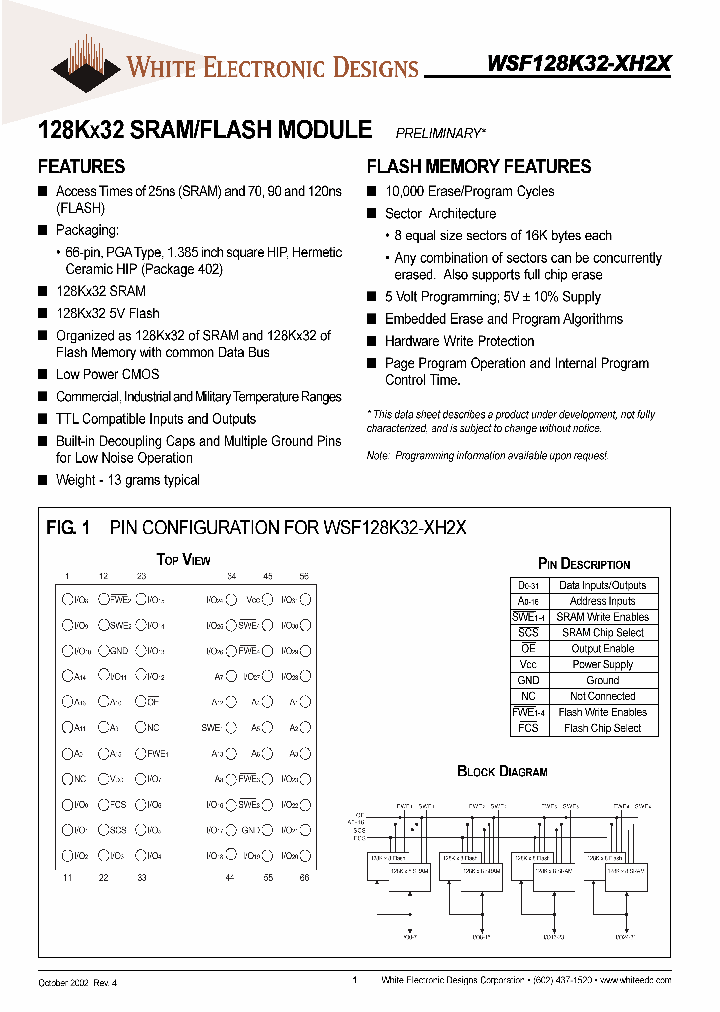 WSF128K32-27H2CA_651442.PDF Datasheet