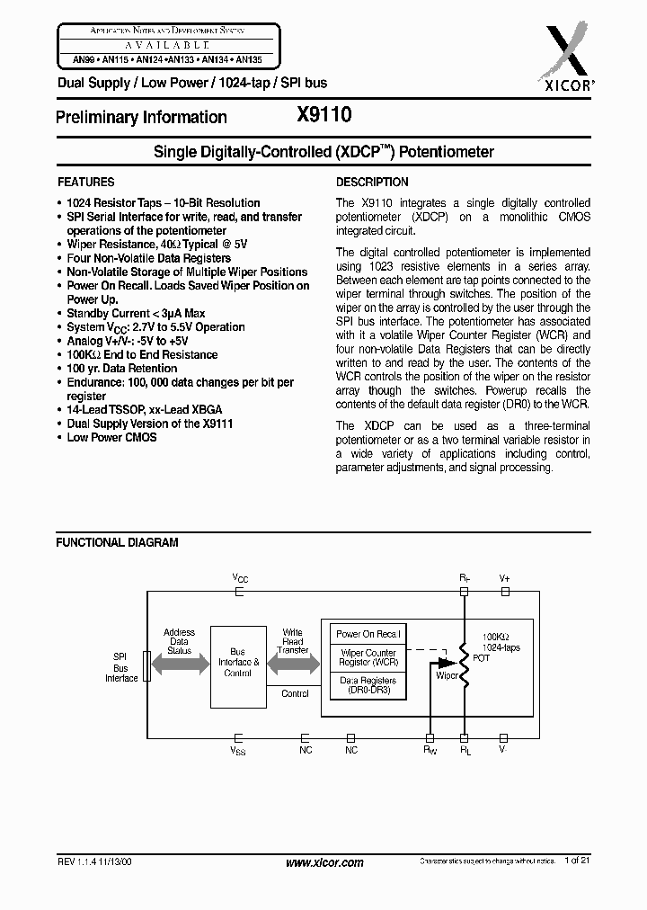 X9110TV14I_607157.PDF Datasheet