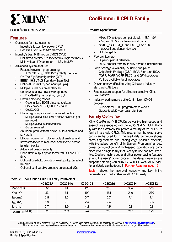 XC2C128_560463.PDF Datasheet