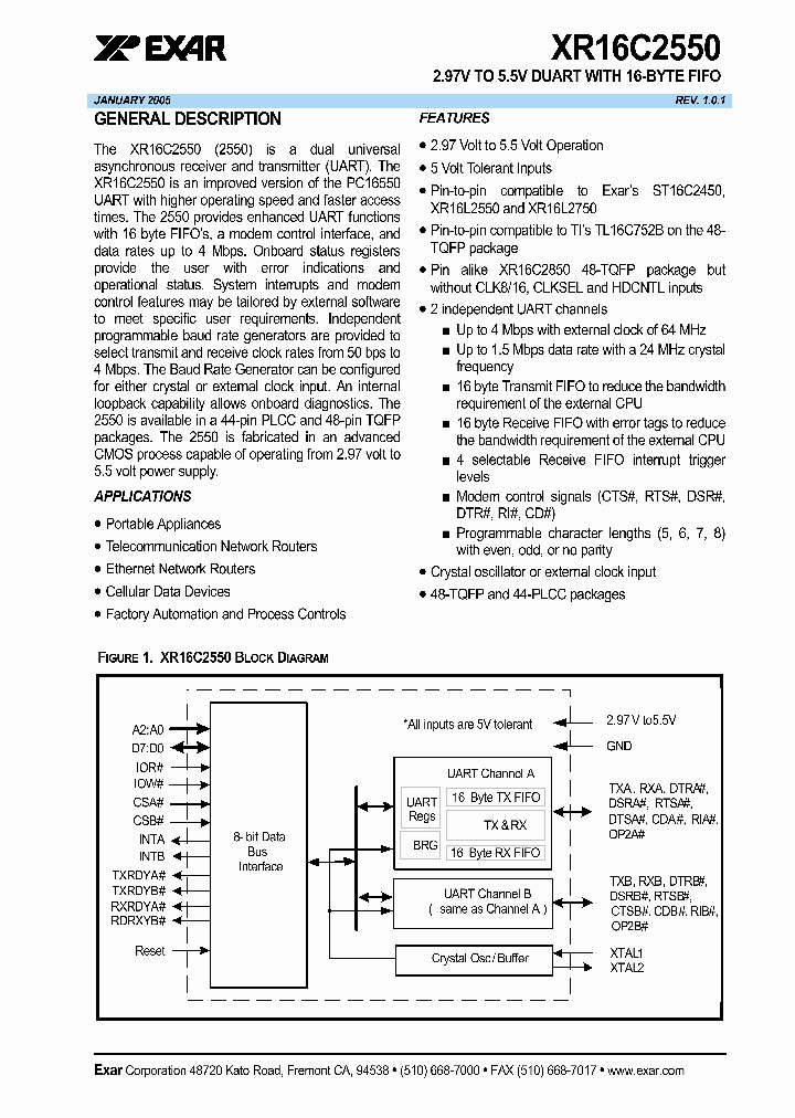 XR16C2550_628226.PDF Datasheet