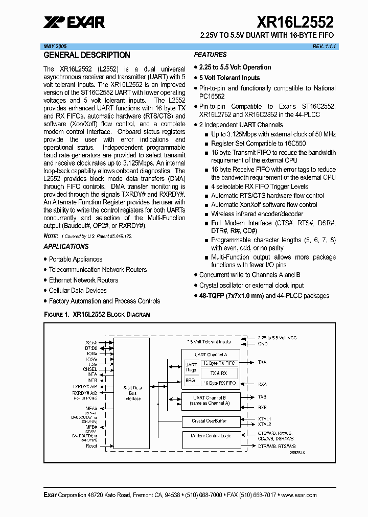 XR16L2552IJ_628204.PDF Datasheet