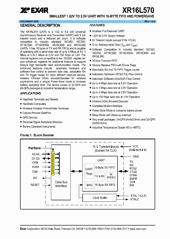 XR16L570_628200.PDF Datasheet