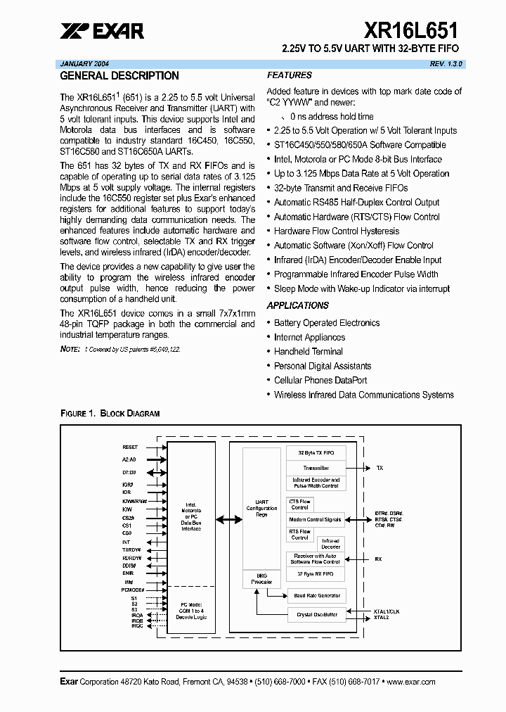 XR16L651_628194.PDF Datasheet
