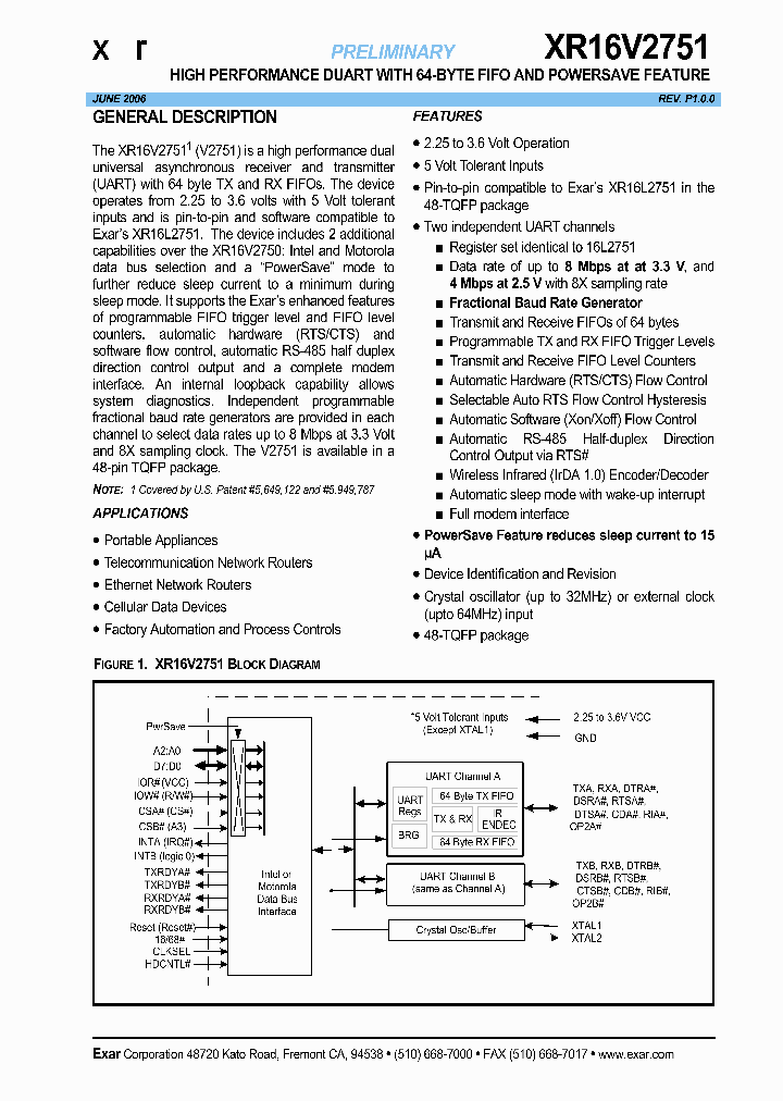 XR16V2650_628168.PDF Datasheet